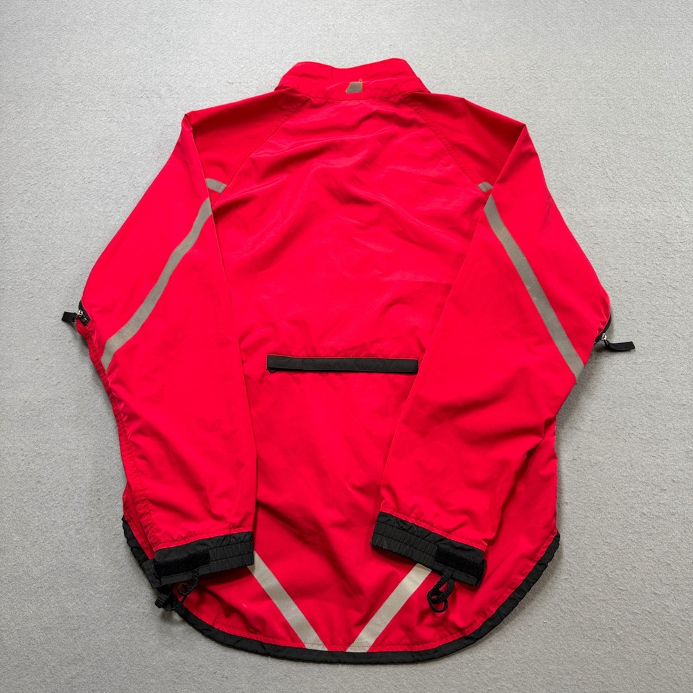 Mountain Equipment Cycling Jacket Men's Large Red Reflective Windbreaker Canada - Picture 2 of 6